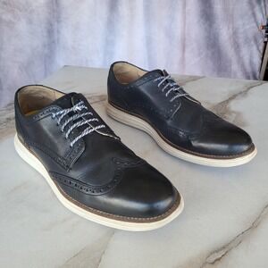 Cole Haan Shoes Mens Size 9 M Black Leather Wingtip Casual Comfort Sneakers